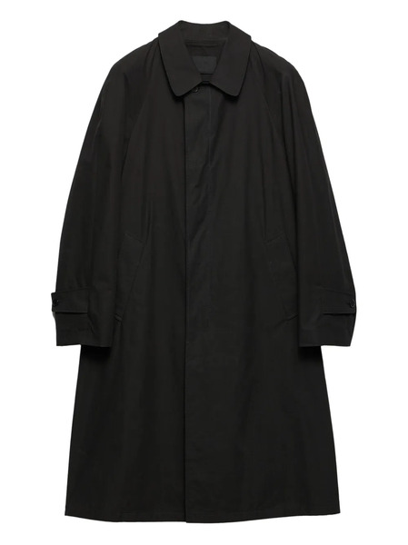  Prada Buttoned Coat - Black 