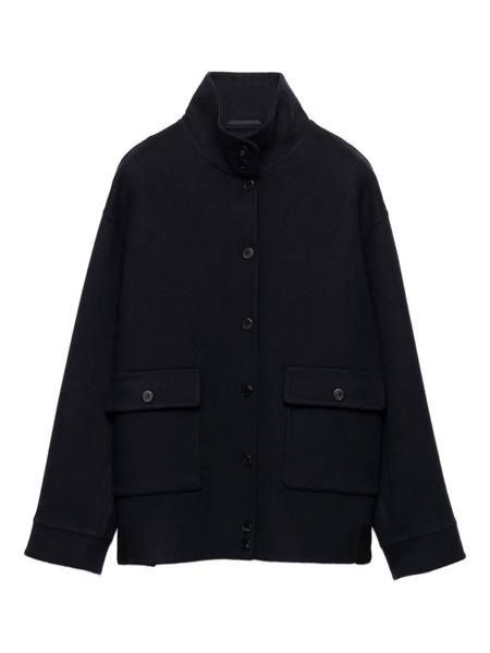  Prada Buttoned Reversible Jacket - Blue 