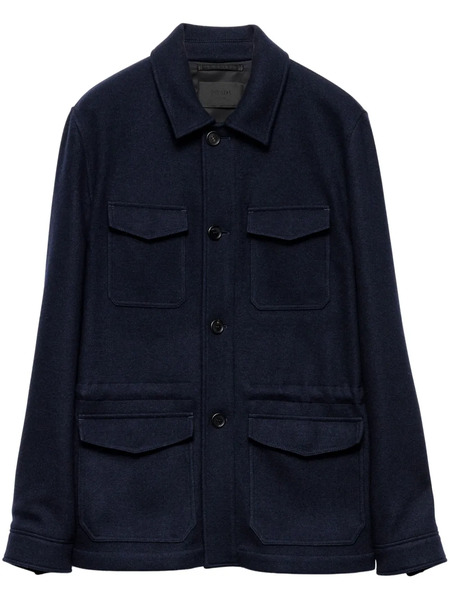  Prada Buttoned Safari Jacket - Blue 