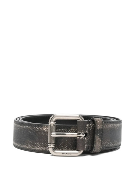  Prada Camouflage Buckle Belt - Brown 