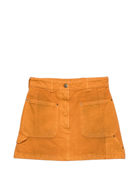  Prada Canvas Mini Skirt - Orange 