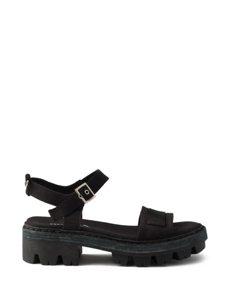  Prada Canvas Sandals - Black 