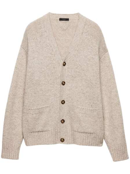  Prada Cashmere Cardigan - Neutrals 