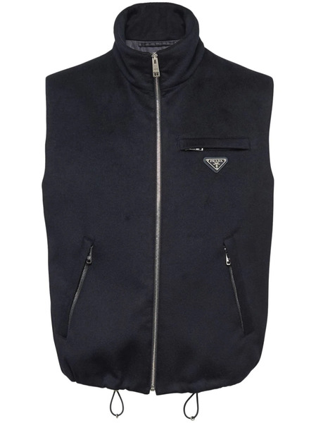  Prada Cashmere Down Vest - Blue 