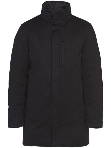  Prada Cashmere-silk Padded Jacket - Black 