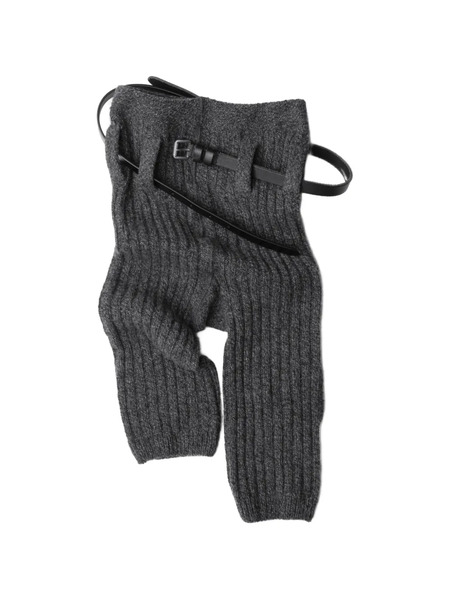  Prada Cashmere Wool Leg Warmers - Grey 