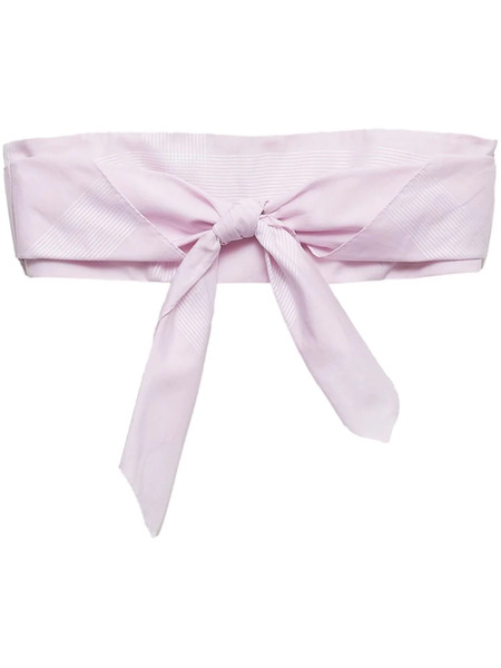  Prada Checked Cotton Bandeau Top - Pink 