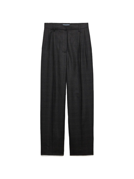  Prada Checked Wool Pants - Grey 