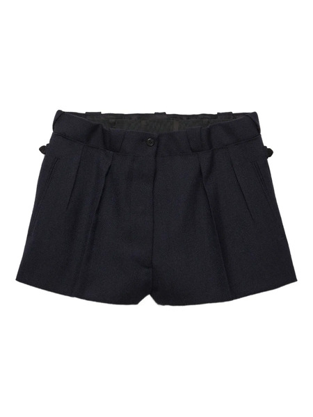  Prada Chevron Wool Shorts - Blue 