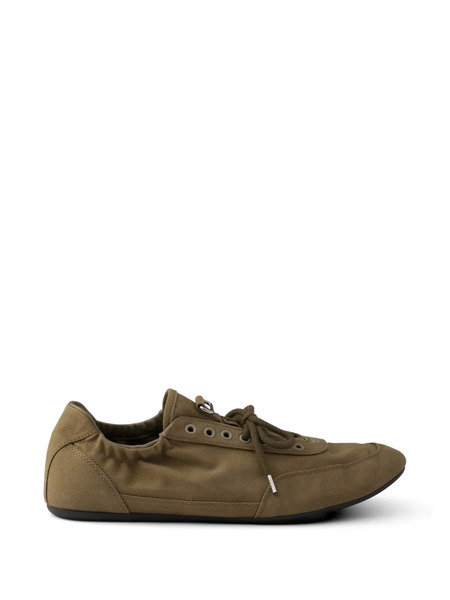  Prada Collapse Canvas Sneakers - Green 