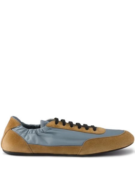  Prada Collapse Re-nylon Lace-up Sneakers - Brown 