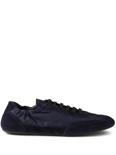  Prada Collapse Re-nylon Suede Sneakers - Blue 