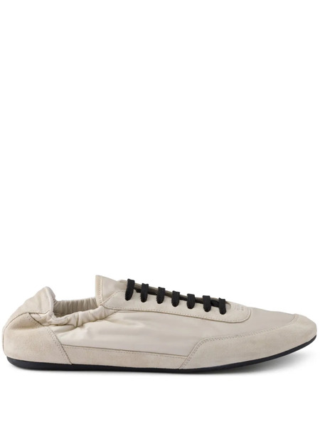  Prada Collapse Re-nylon Suede Sneakers - Neutrals 