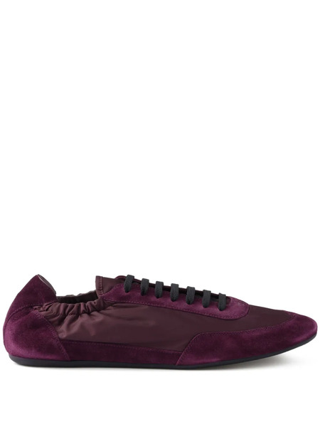  Prada Collapse Re-nylon Suede Sneakers - Purple 