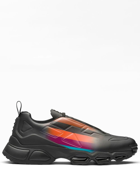  Prada Collision Cross Low-top Sneakers - Blue 