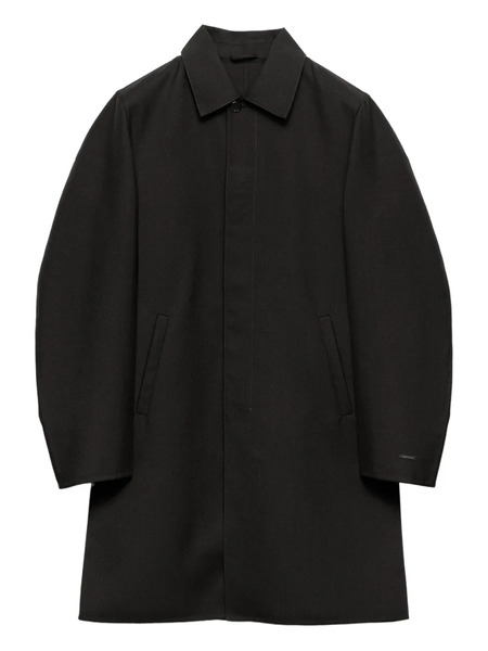  Prada Concealed-fastening Coat - Black 