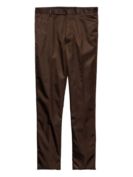  Prada Concealed-fly Trousers - Brown 