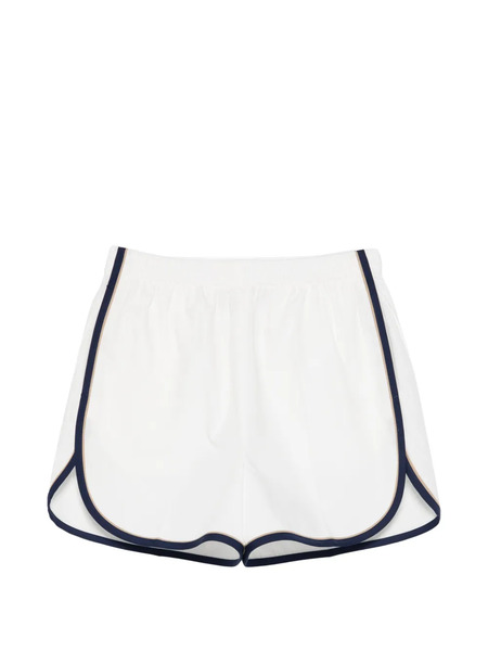  Prada Contrast-trim Shorts - White 