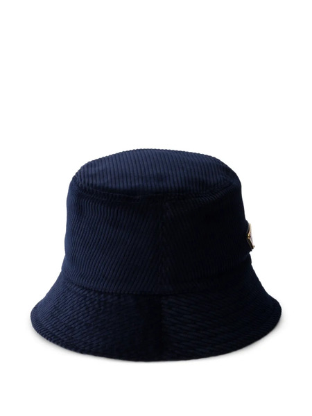 Prada Corduroy Bucket Hat - Blue 
