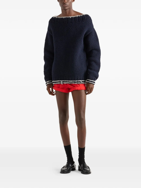  Prada Cotton Bermuda Shorts - Red 