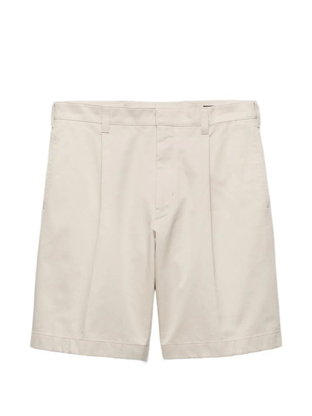  Prada Cotton Bermudas - Neutrals 