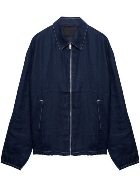  Prada Cotton Blouson Jacket - Blue 