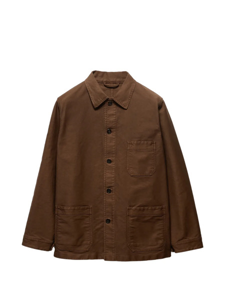  Prada Cotton Blouson Jacket - Brown 