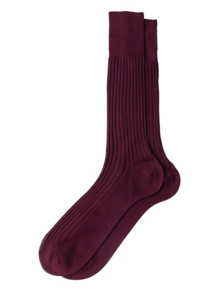  Prada Cotton Mid-calf Socks - Red 
