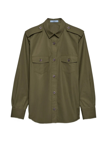  Prada Cotton Poplin Shirt - Green 
