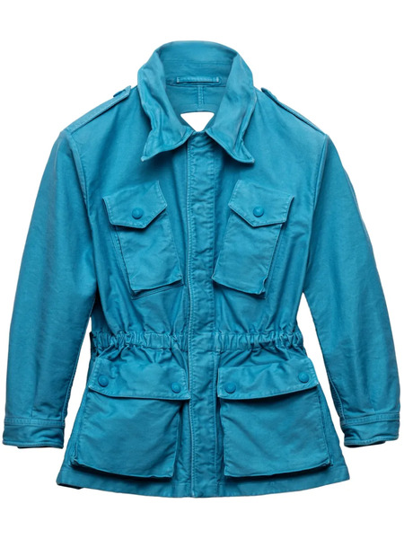  Prada Cotton Safari Jacket - Blue 