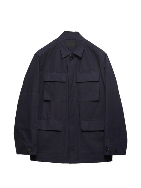  Prada Cotton Safari Jacket - Blue 