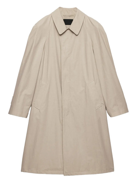  Prada Cotton Trench Coat - Neutrals 