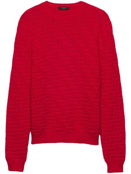  Prada Crew-neck Sweater - Red 