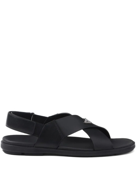  Prada Cross-strap Sandals - Black 