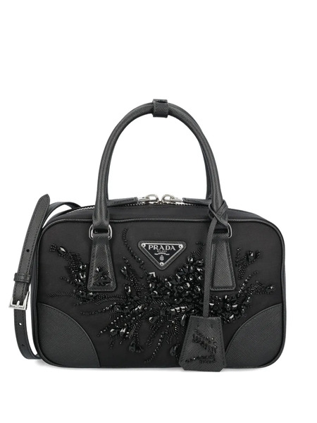  Prada Crystal-embellished Mini Bag - Black 