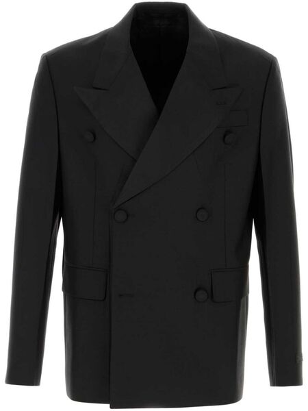  Prada Double-breasted Blazer - Black 