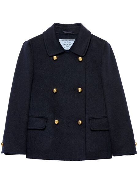  Prada Double-breasted Jacket - Blue 