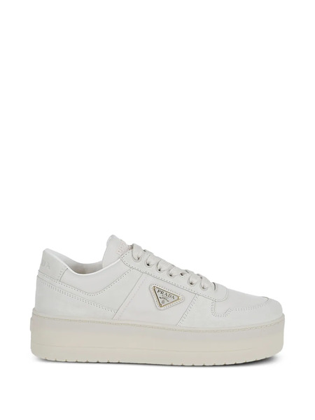  Prada Downtown Bold Logo-plaque Sneakers - Neutrals 