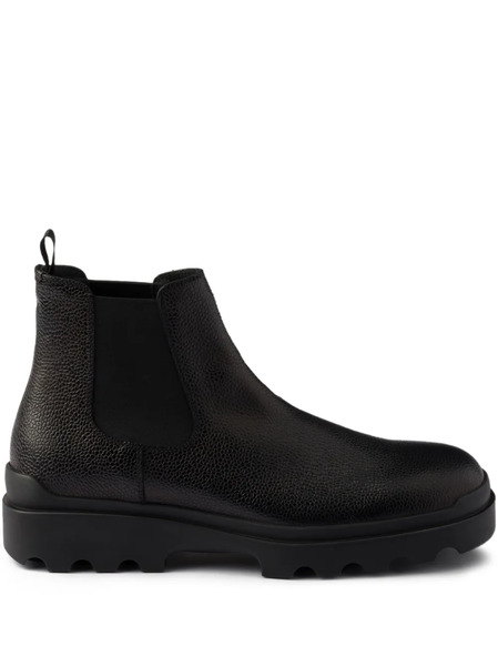  Prada Elastic-panelled Rubber-sole Boots - Black 