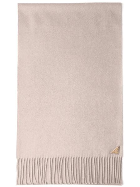  Prada Enamel Triangle-logo Scarf - Pink 