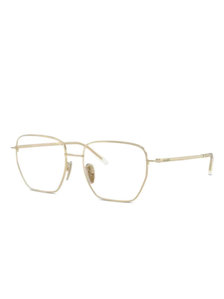  Prada Eyewear Geometric Optical Glasses - Gold 