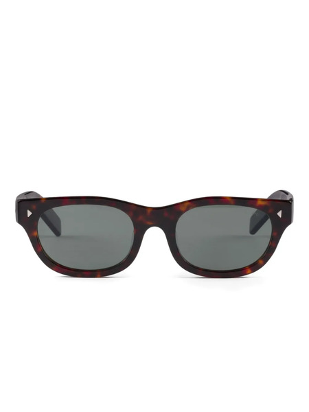  Prada Eyewear Oval-frame Sunglasses - Brown 
