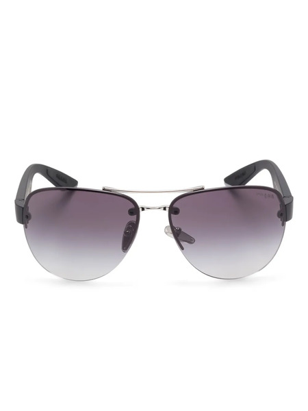  Prada Eyewear Pilot-frame Sunglasses - Silver 