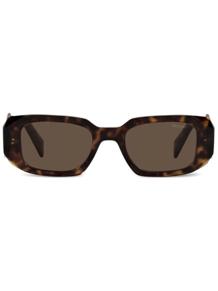  Prada Eyewear Pr17ws Geometric-frame Sunglasses - Brown 
