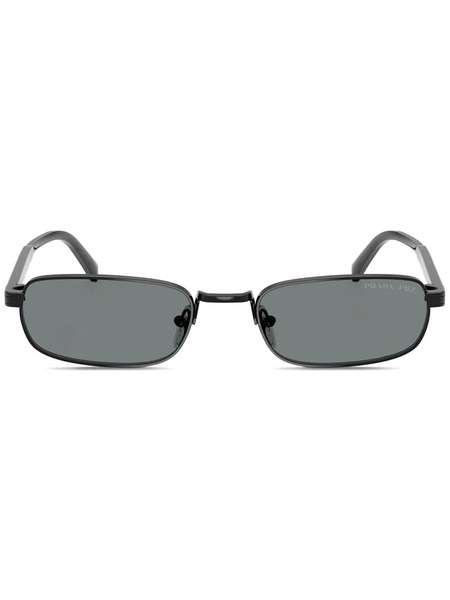  Prada Eyewear Rectangle Frame Sunglasses - Black 