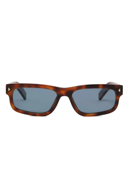  Prada Eyewear Rectangle-frame Sunglasses - Brown 