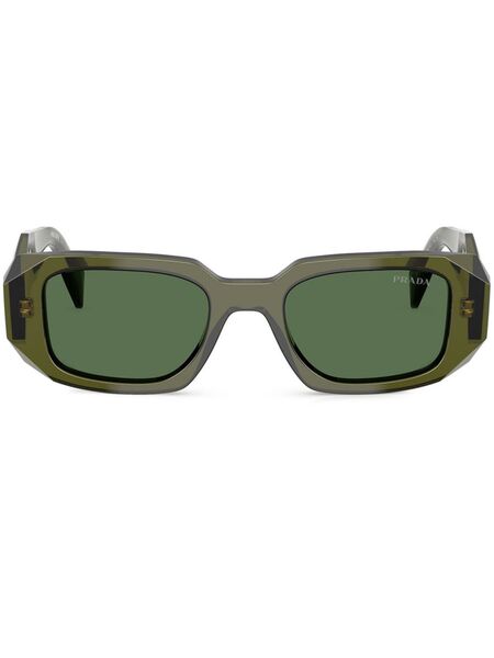  Prada Eyewear Rectangle-frame Sunglasses - Green 