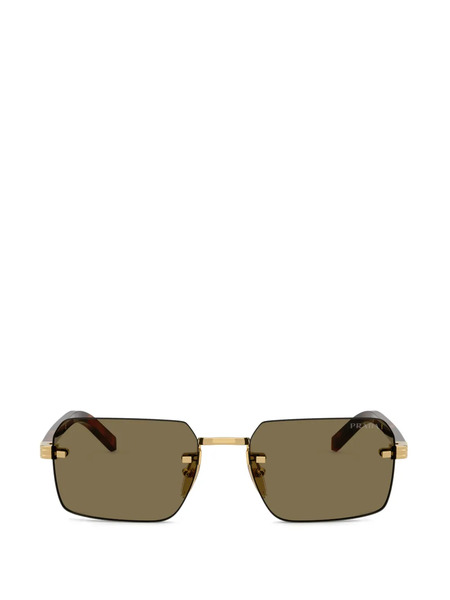  Prada Eyewear Rimless Sunglasses - Gold 