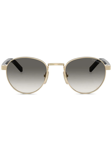  Prada Eyewear Round-frame Sunglasses - Gold 