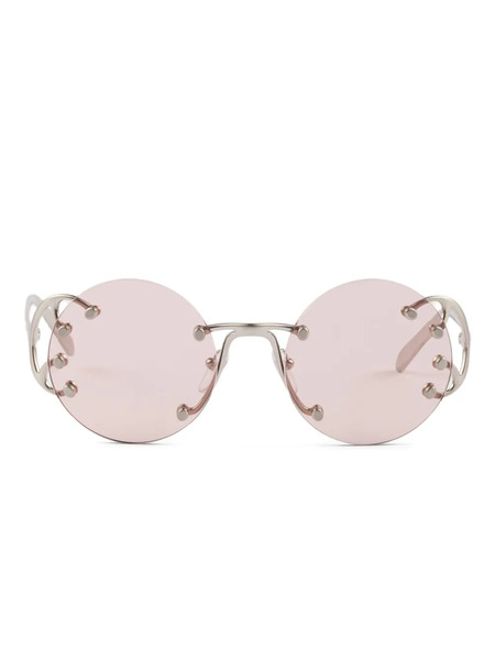  Prada Eyewear Round-frame Sunglasses - Silver 